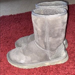 Grey Ugg Classic Short Boot